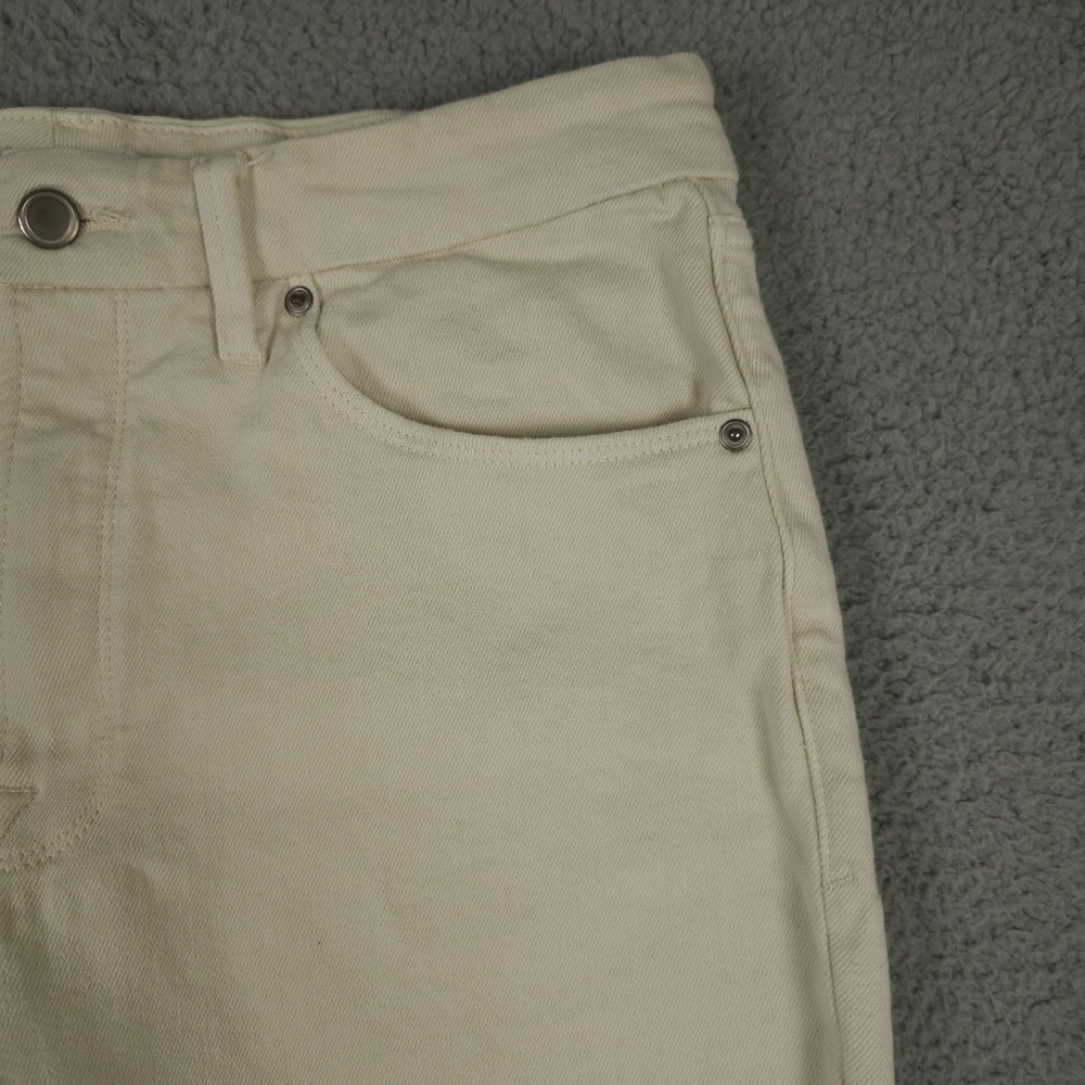 Good American Jeans Womens 14 32 Cream Bone Good Classic High Rise Waist Stretch - Picture 10 of 13